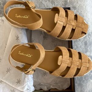 Splendid Camel Woven Sandals